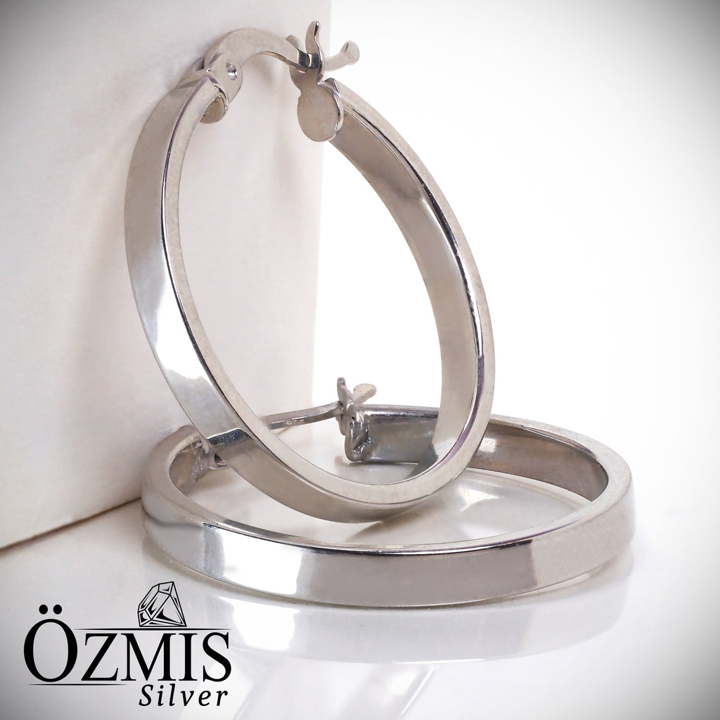 Halka Gümüş Küpe