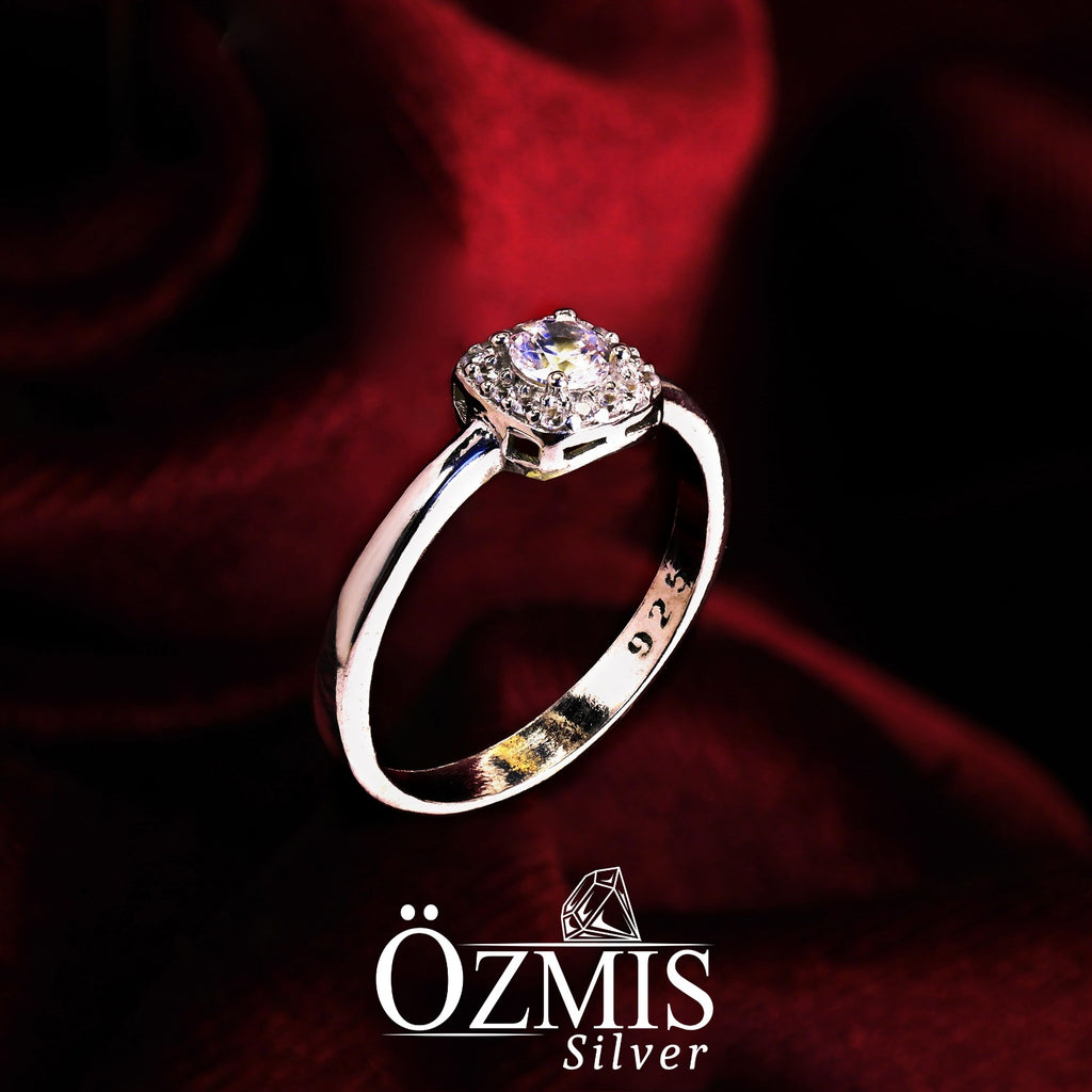 Zirkon Taşlı Gümüş Set