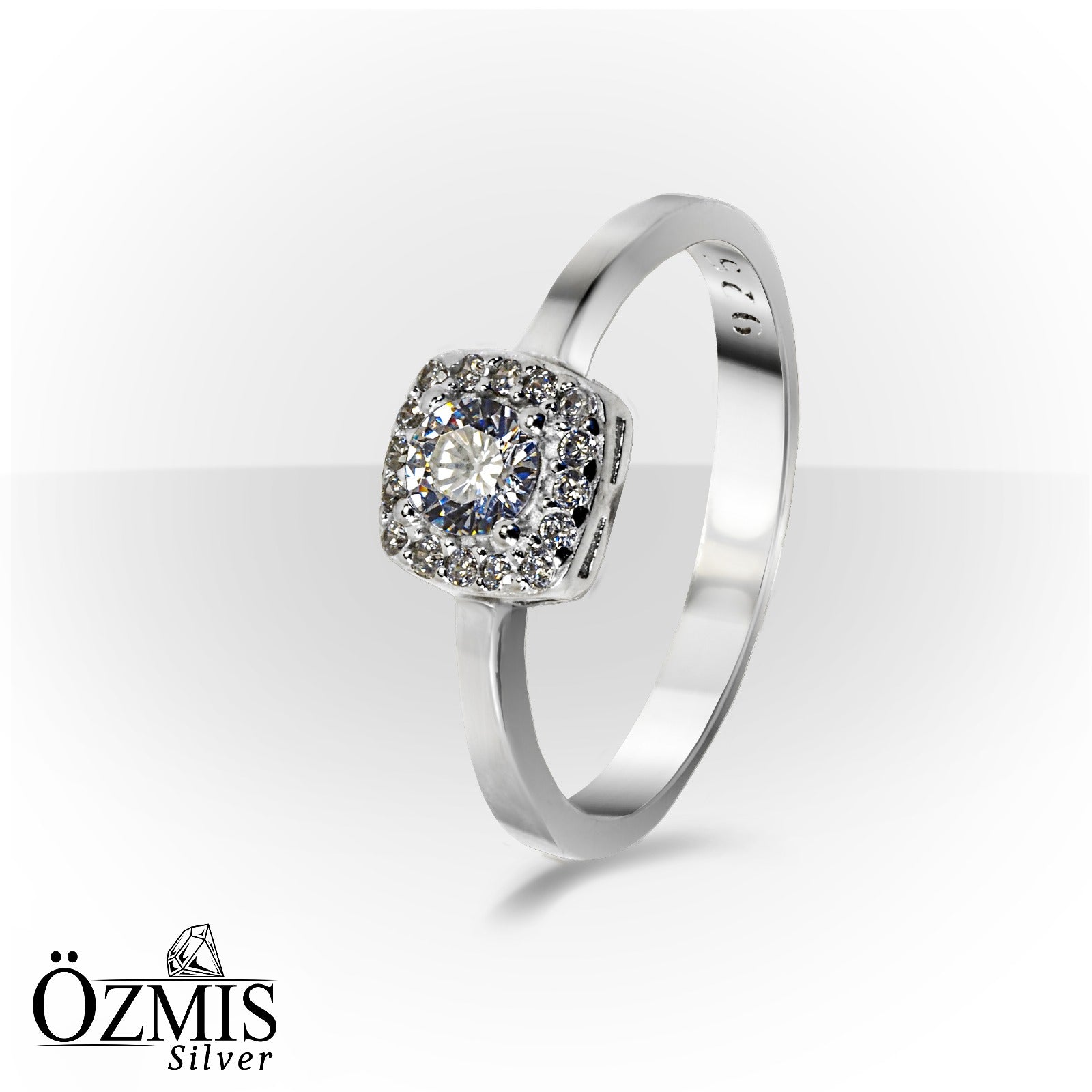 Zirkon Taşlı Gümüş Set