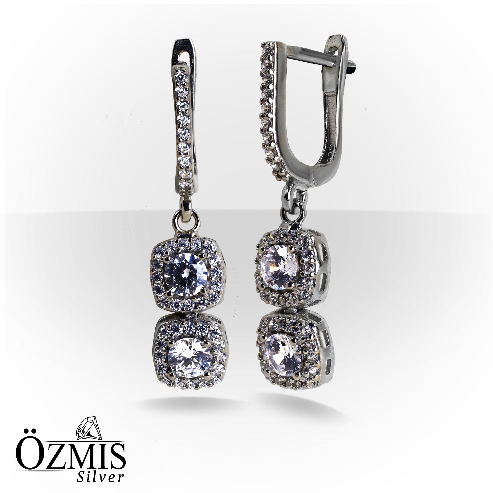 Zirkon Taşlı Gümüş Set