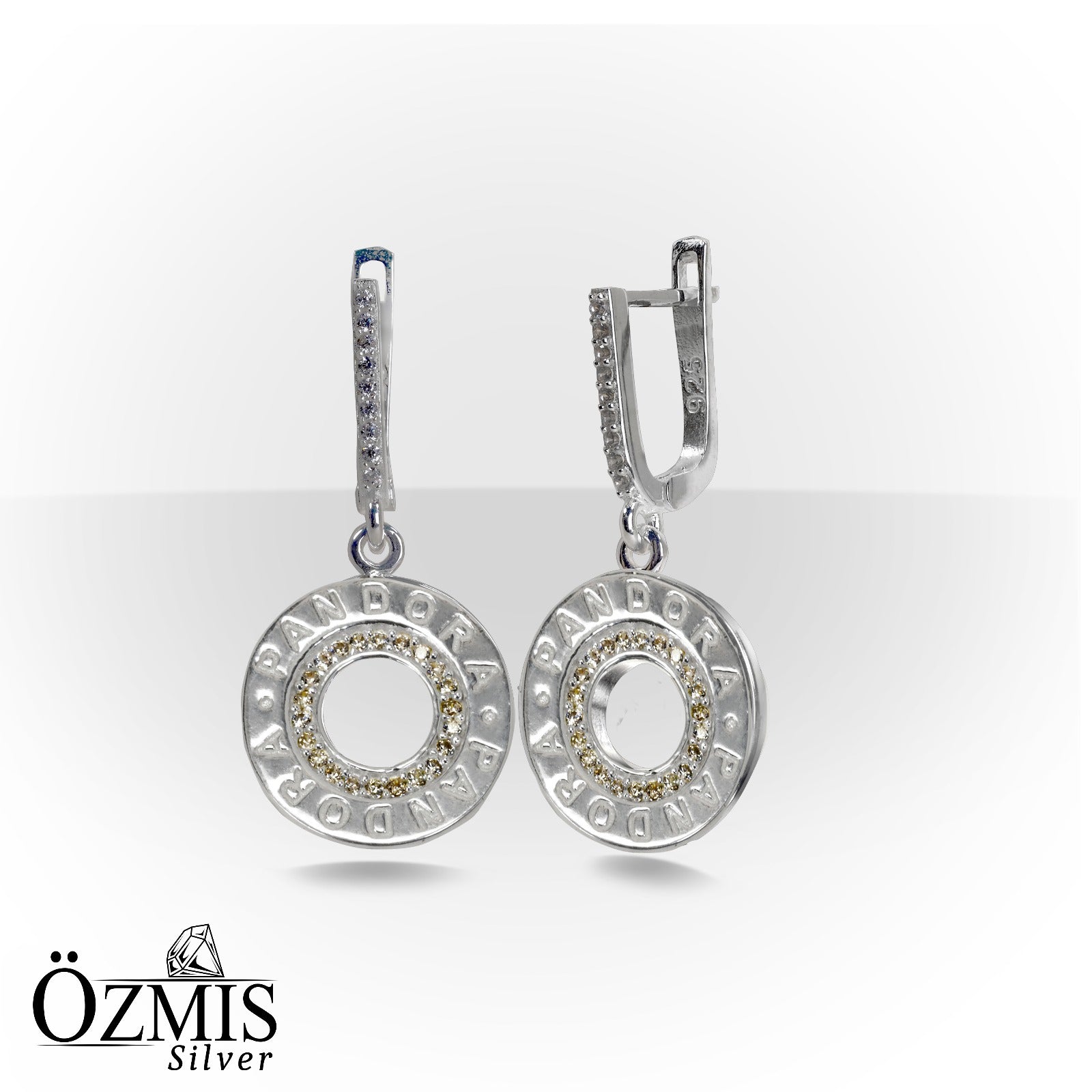 Pandora İlhamlı Yuvarlak Gümüş Set