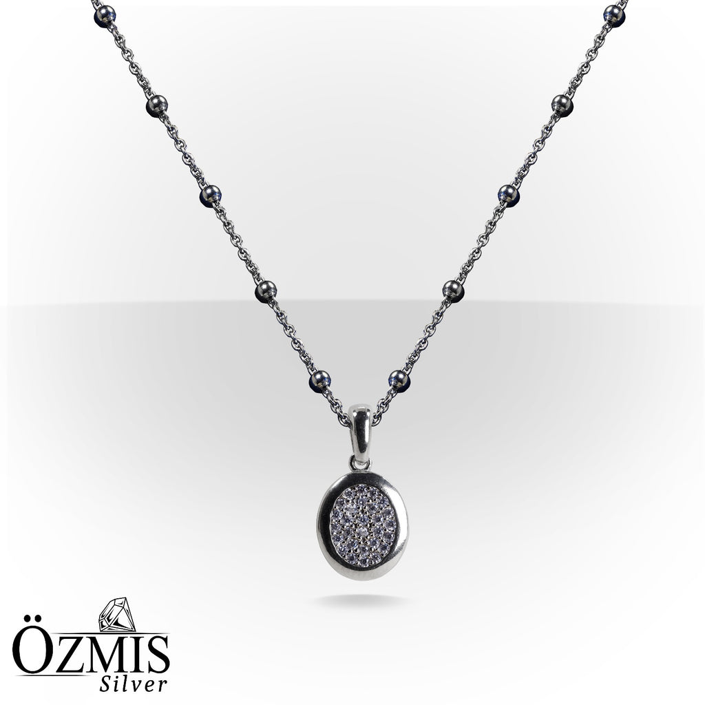 Şık ve Sade Yuvarlak Gümüş Set